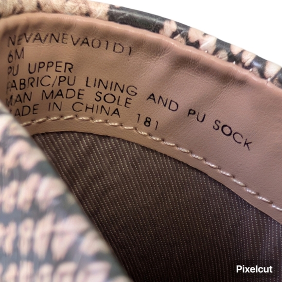 STEVEN by Steve Madden NEVA Snake Print Pointed Toe Block Heel Mules Size 6 - Picture 9 of 10